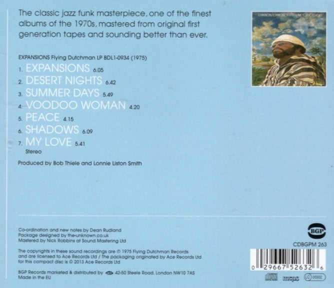 Lonnie Liston Smith & The Cosmic Echoes Expansions CD Album 2013 Reissue on BGP