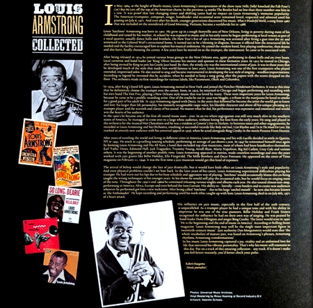 Louis Armstrong Collected LP Album vinyl record 2 x 180g remastered compilation