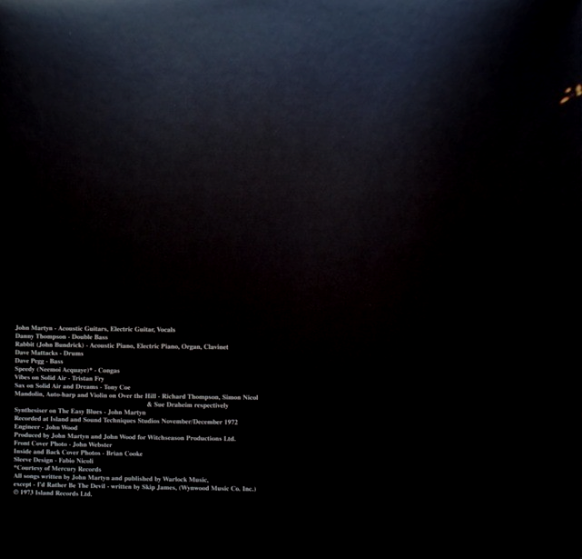 John Martyn Solid Air LP Album vinyl record 2013 remastered reissue 180g Island