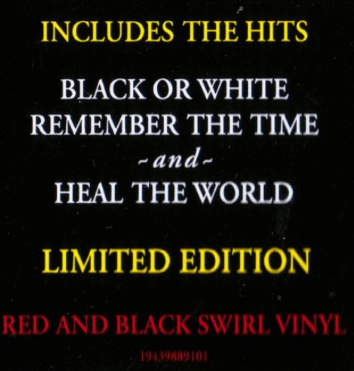 Michael Jackson Dangerous LP Album vinyl record Limited 2021 Red Swirl on Epic