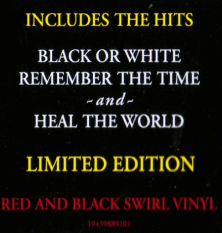 Michael Jackson Dangerous LP Album vinyl record Limited 2021 Red Swirl on Epic