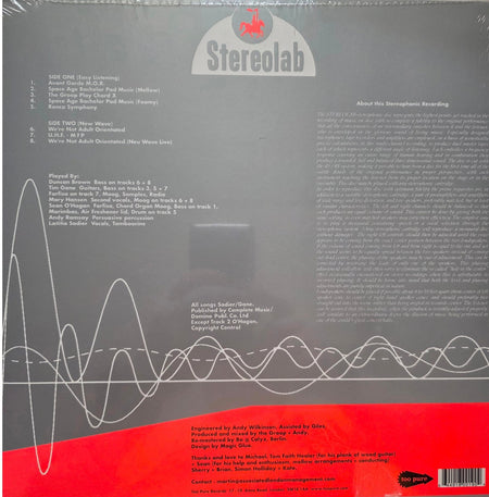 Stereolab Space Age Batchelor 8 Track Mini LP Vinyl Record Limited Ed clear  