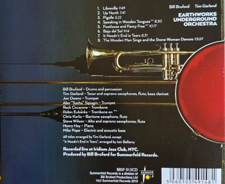 Bill Bruford Tim Garland Earthworks Underground Orchestra CD 20198 reissue