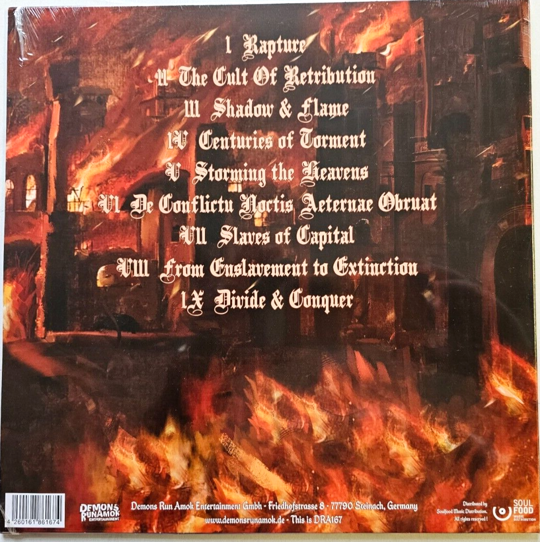 Climate Of Fear The Onset Of Eternal Darkness Orange LP Album vinyl record 2019