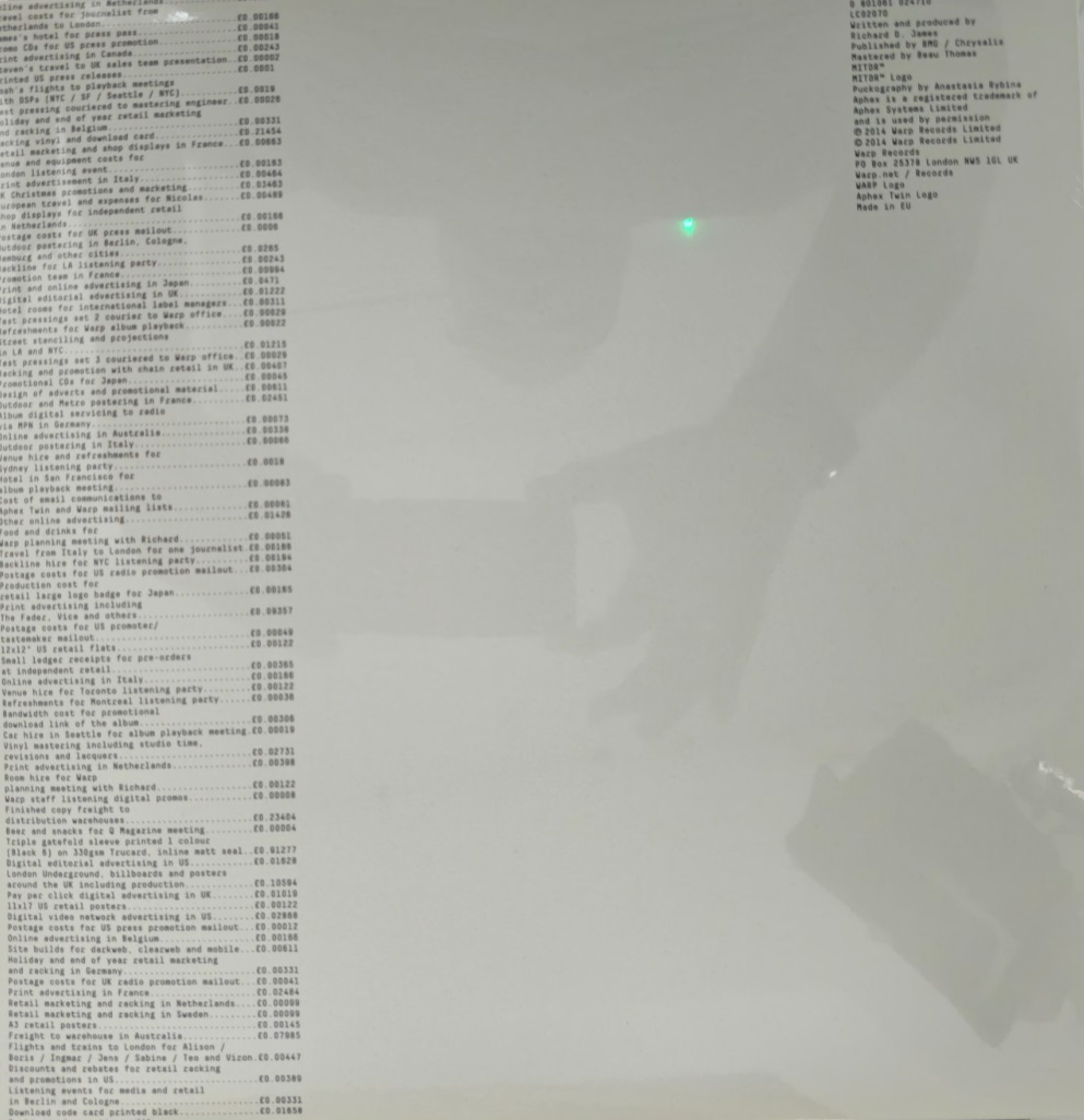Aphex  Syro LP Album vinyl record 3 x LP Set 2014 on Warp Records