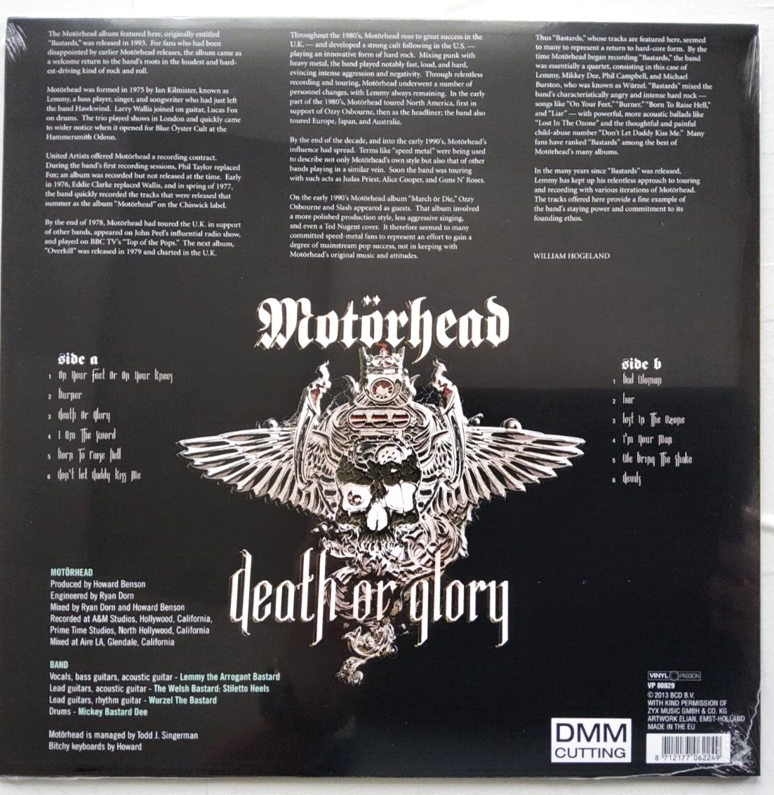 Motörhead – Death Or Glory 2013 LP Album vinyl record MINT