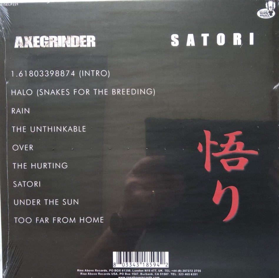 Axegrinder – Satori 2018 LP Album vinyl record