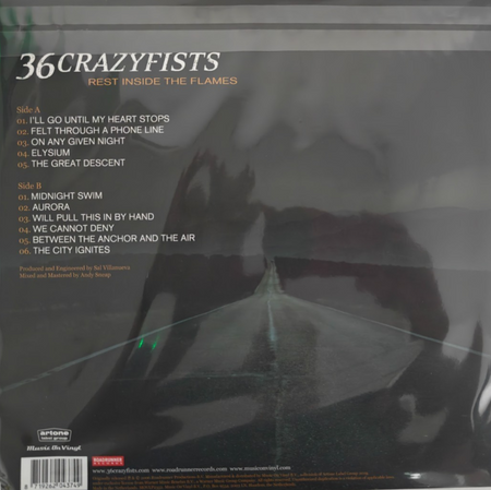 36 Crazyfists Rest Inside The Flames LP Album vinyl record 2026 Remastered 180g