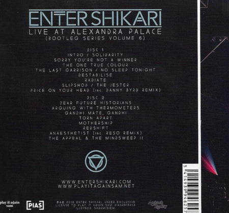 Enter Shikari – Live At Alexandra Palace CD Album 2016 on Ambush Reality