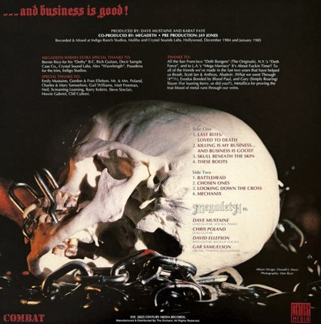 Megadeth Killing Is My Business And Business Is Good LP Album vinyl record