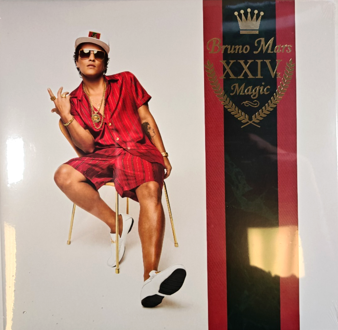 Bruno Mars XXIVK Magic LP Album vinyl record black edition on Atlantic 2016