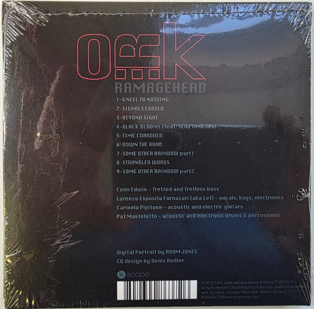 O.R.k. – Ramagehead CD album 2022 in digipak prog rock on Kscope