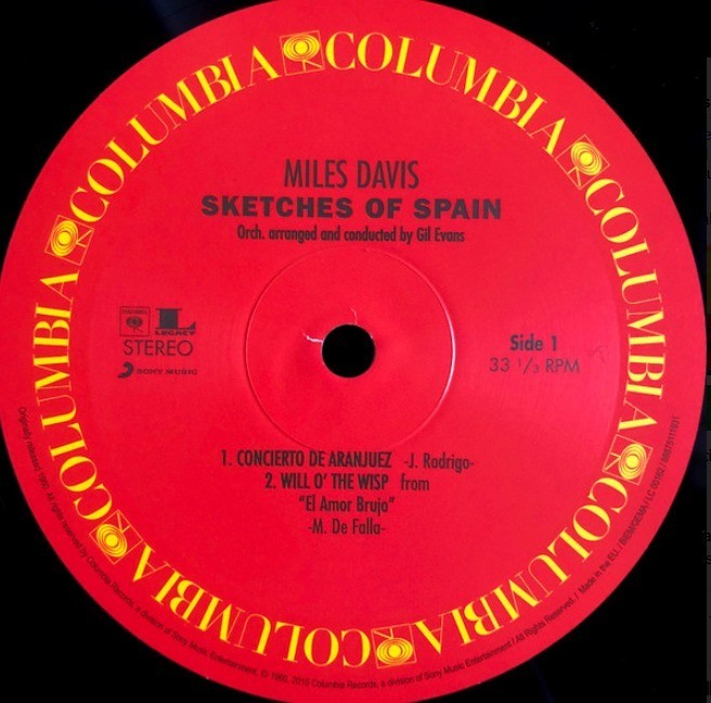 Miles Davis Sketches Of Spain LP Album vinyl record 2016 Yellow remastered 180g