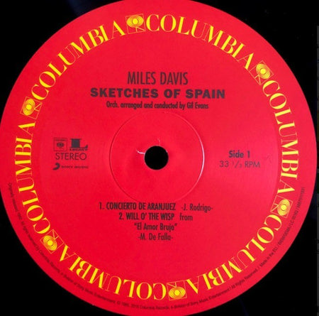 Miles Davis Sketches Of Spain LP Album vinyl record 2016 Yellow remastered 180g