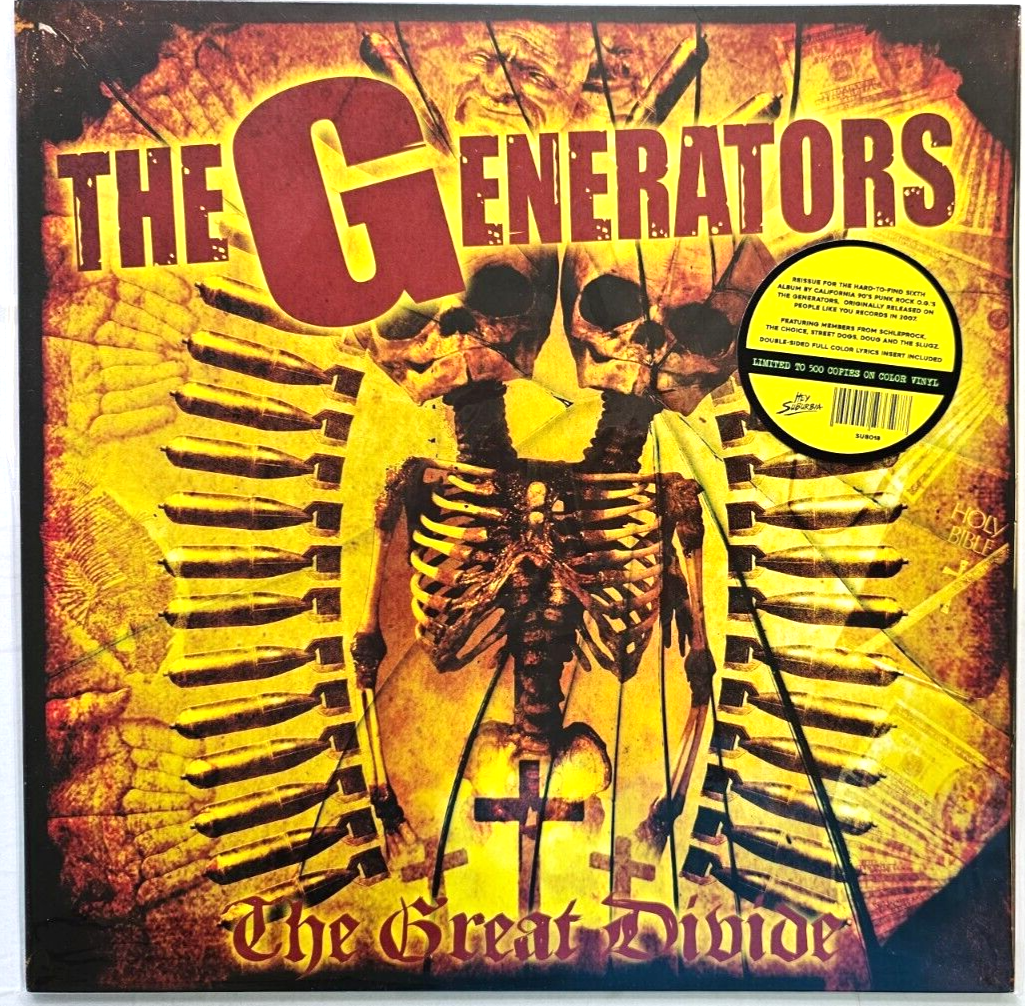 The Generators The Great Divide LP Album vinyl record  Limited Edition yellow