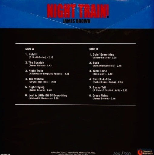 James Brown Night Train! Mighty Instrumentals LP Album vinyl record 2024 Red