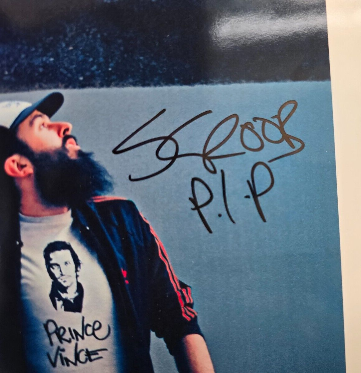 Dan le Sac Vs Scroobius Pip Hand Signed presentation A4 on print by Band Members