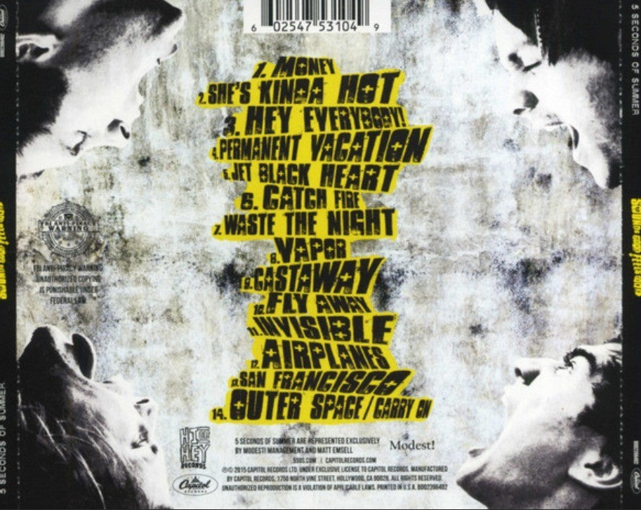 5 Seconds Of Summer – Sounds Good Feels Good CD Album 2015 on Hi Or Hey