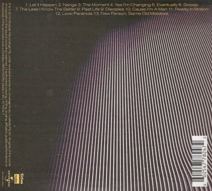 Tame Impala Currents Album in Digipak on Fiction Records 2015