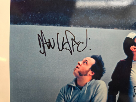 Dan le Sac Vs Scroobius Pip Hand Signed presentation A4 on print by Band Members
