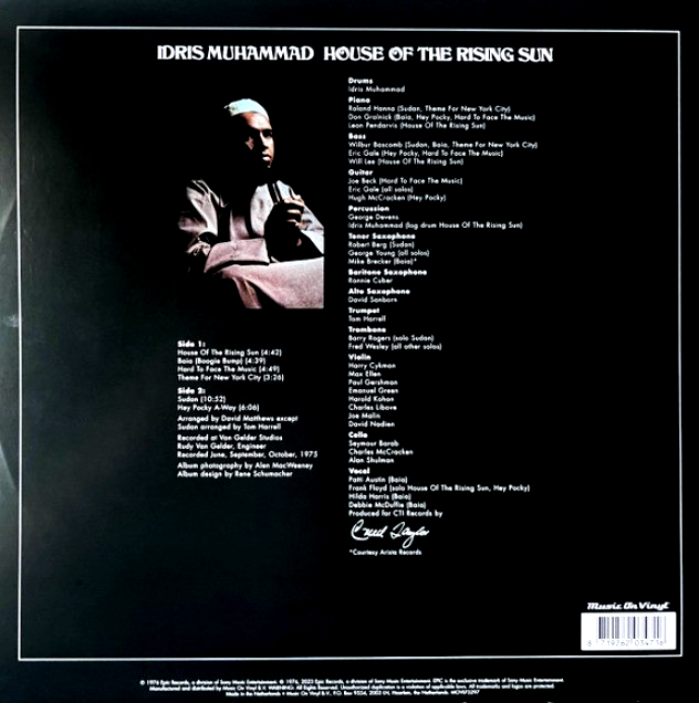 Idris Muhammad House Of The Rising Sun LP Album Vinyl Record 2024 remaster 180g