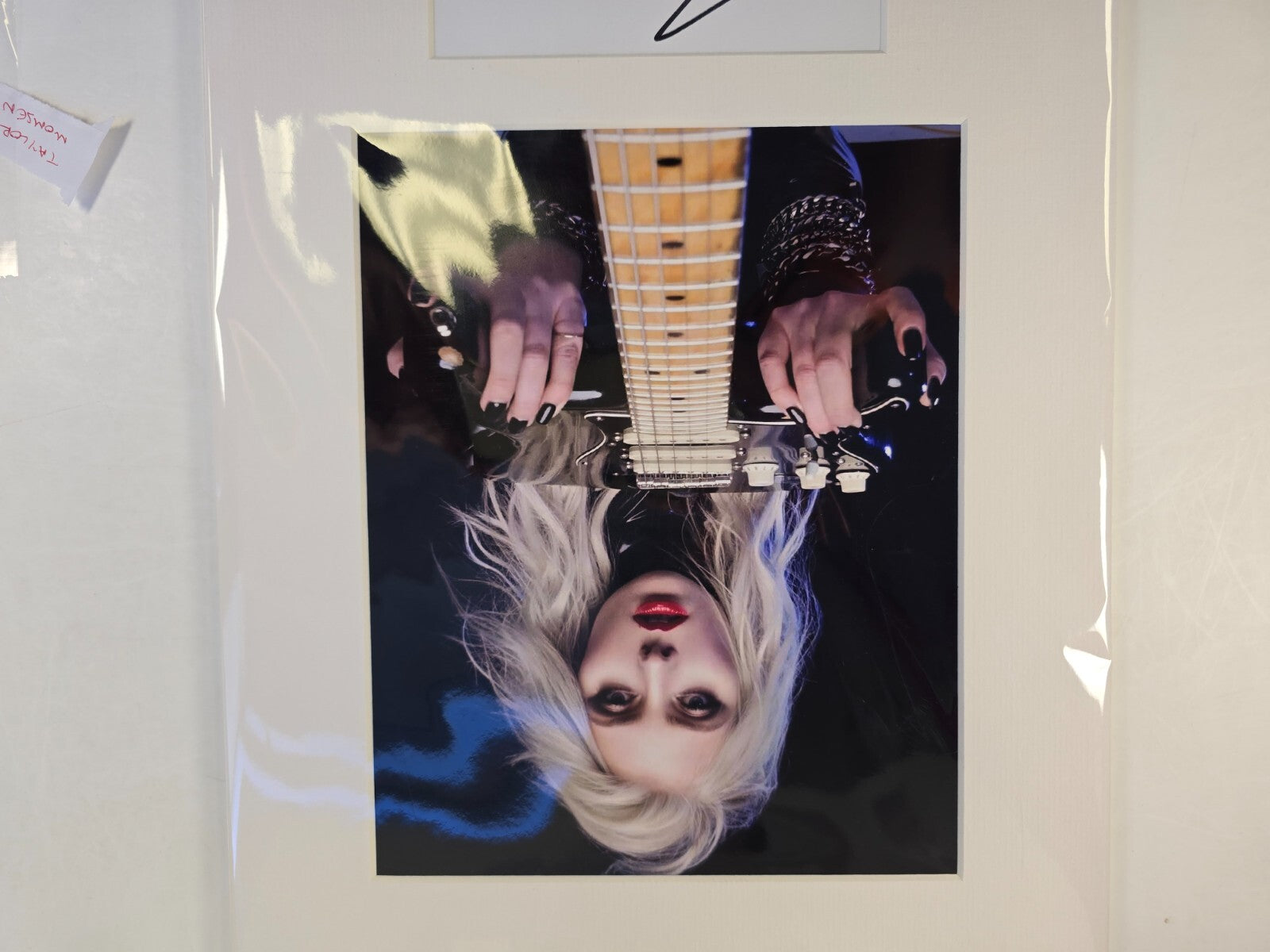Taylor Momson Pretty Reckless  HAND SIGNED mounted autograph with cert 18 x 12"