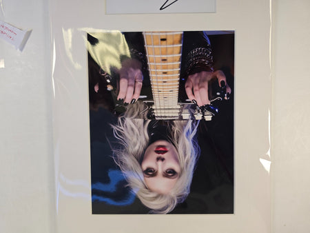Taylor Momson Pretty Reckless  HAND SIGNED mounted autograph with cert 18 x 12"