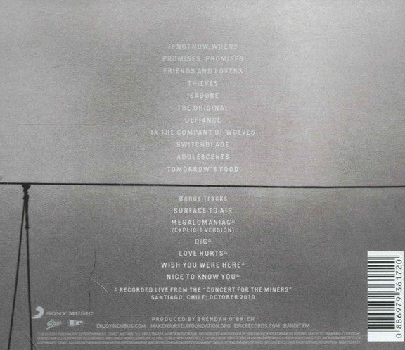 Incubus If Not Now, When? CD Album 2011 on Epic