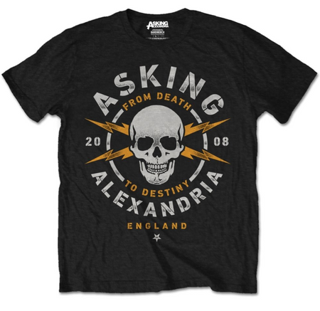 Asking Alexandria Danger XL unisex T shirt official black metalcore merch.