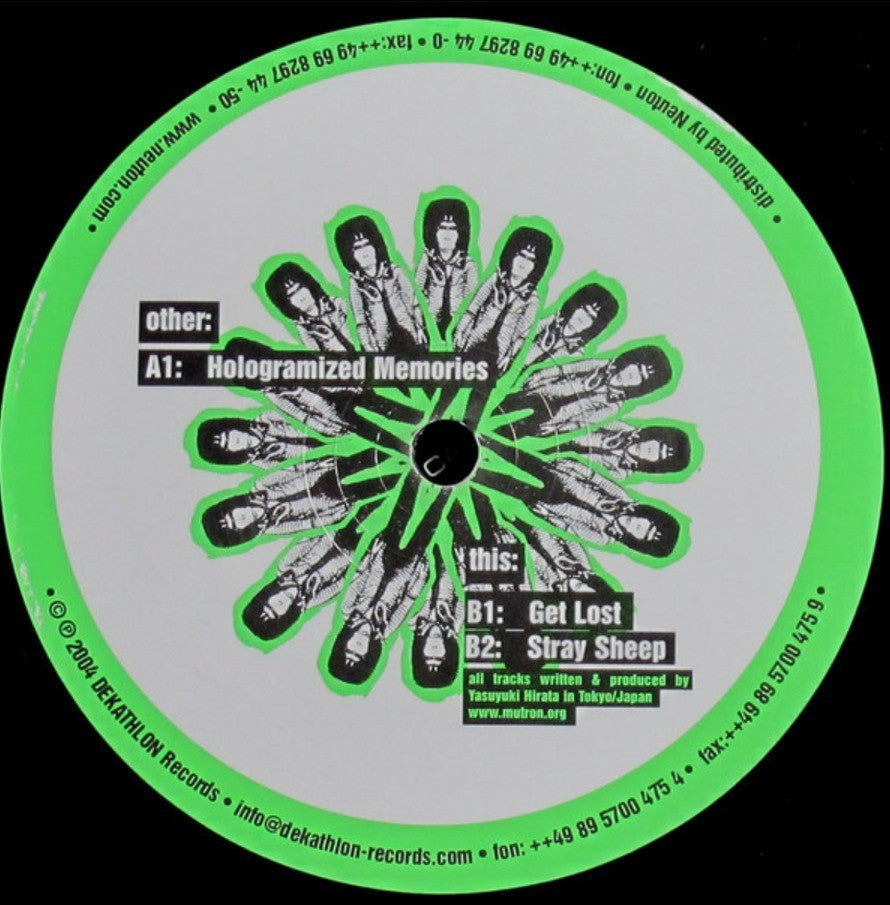 Mutron – Hologramized Memories 12" vinyl record 2004 on Dekathlon Records