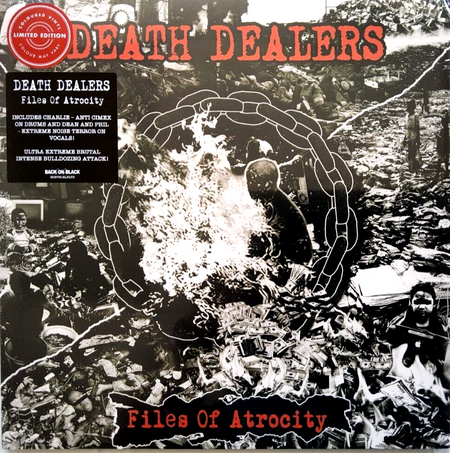 Death Dealers – Files Of Atrocity 2021 reissue red LP Album vinyl record MINT