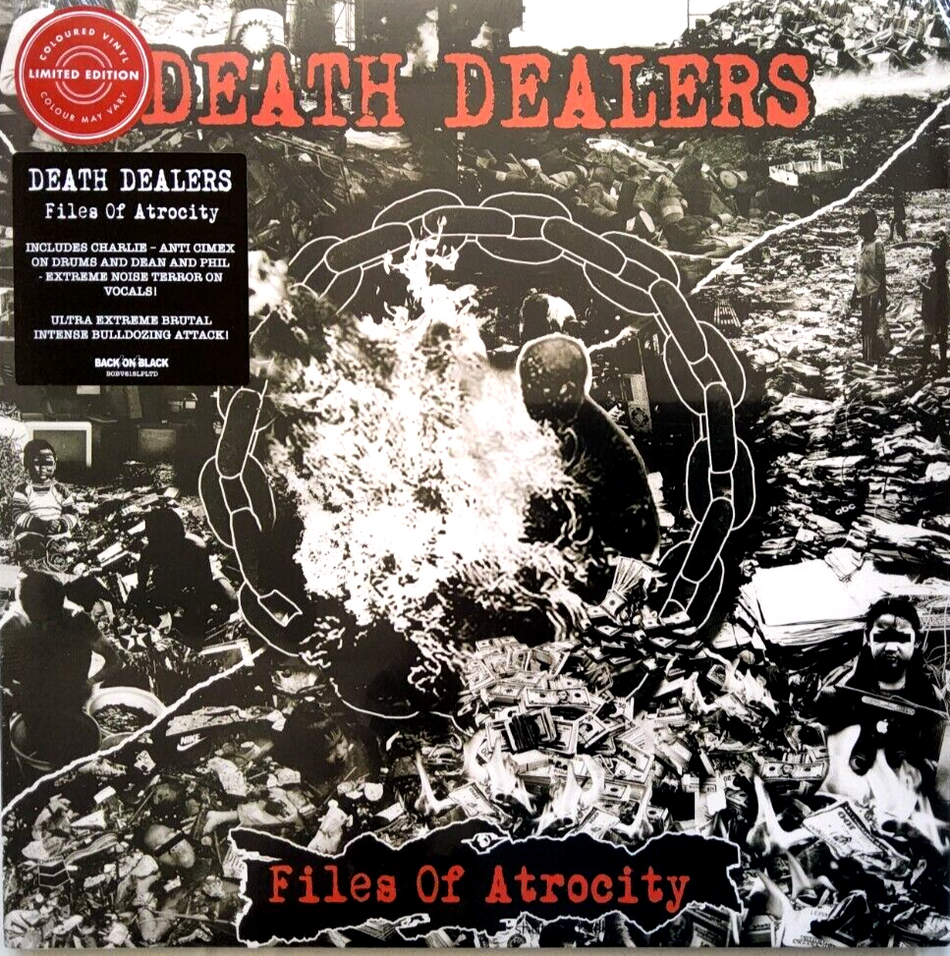 Death Dealers – Files Of Atrocity 2021 reissue red LP Album vinyl record MINT