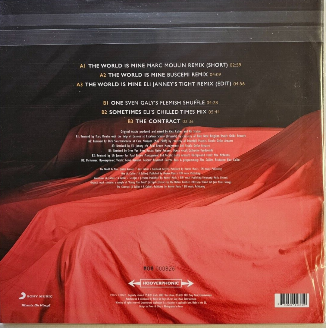 Hooverphonic - Presents Jackie Cane Remixes limited 12" vinyl record NEW