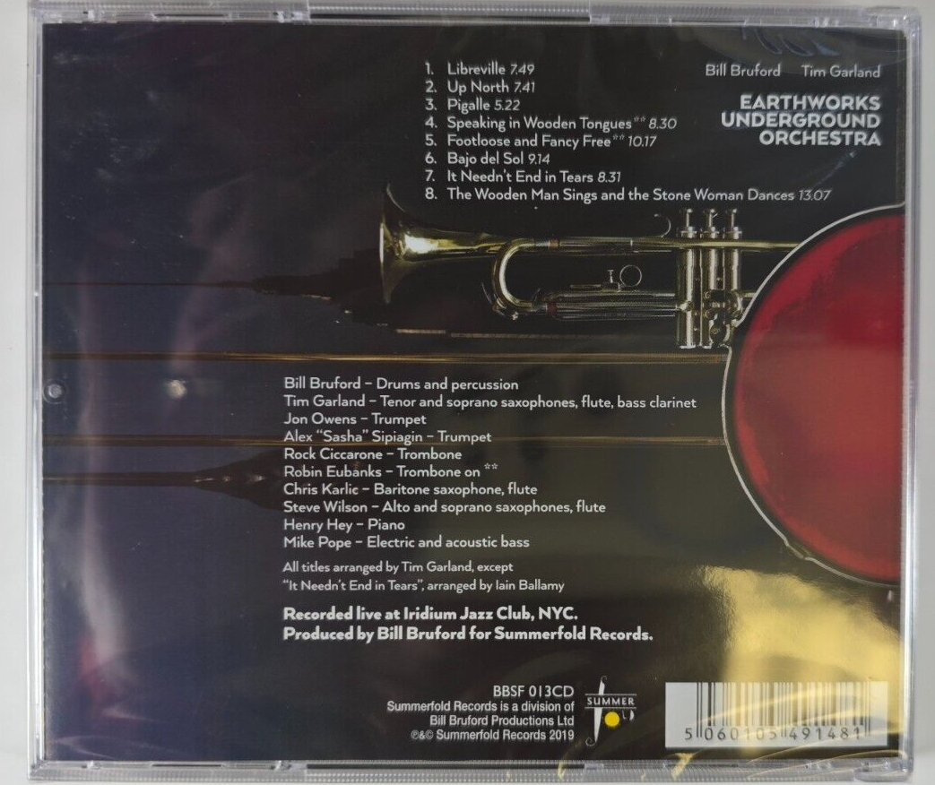 Bill Bruford Tim Garland Earthworks Underground Orchestra CD 20198 reissue