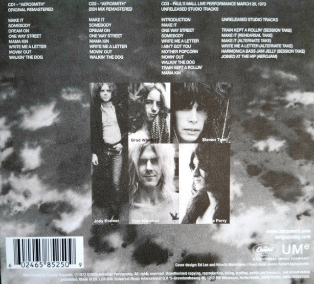 Aerosmith  Aerosmith CD 2026 remastered 3 Disc Reissue on Ume