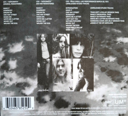 Aerosmith  Aerosmith CD 2026 remastered 3 Disc Reissue on Ume