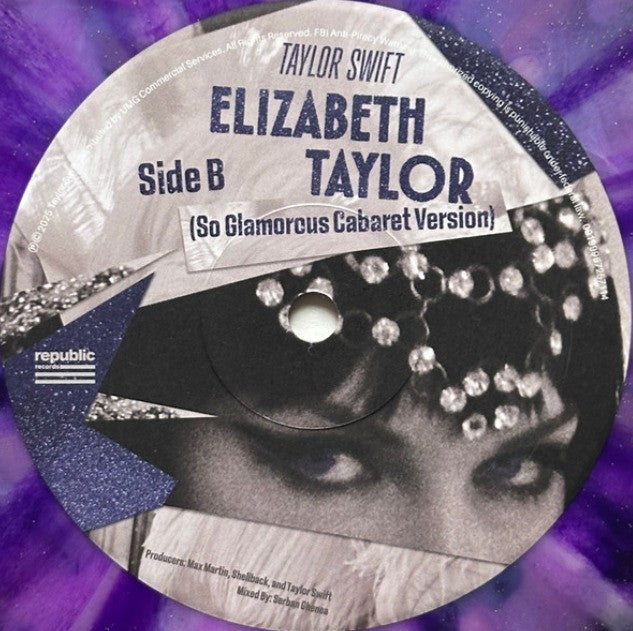 Taylor Swift – Elizabeth Taylor 7" vinyl record limited RSD 2026 Violet Glitter