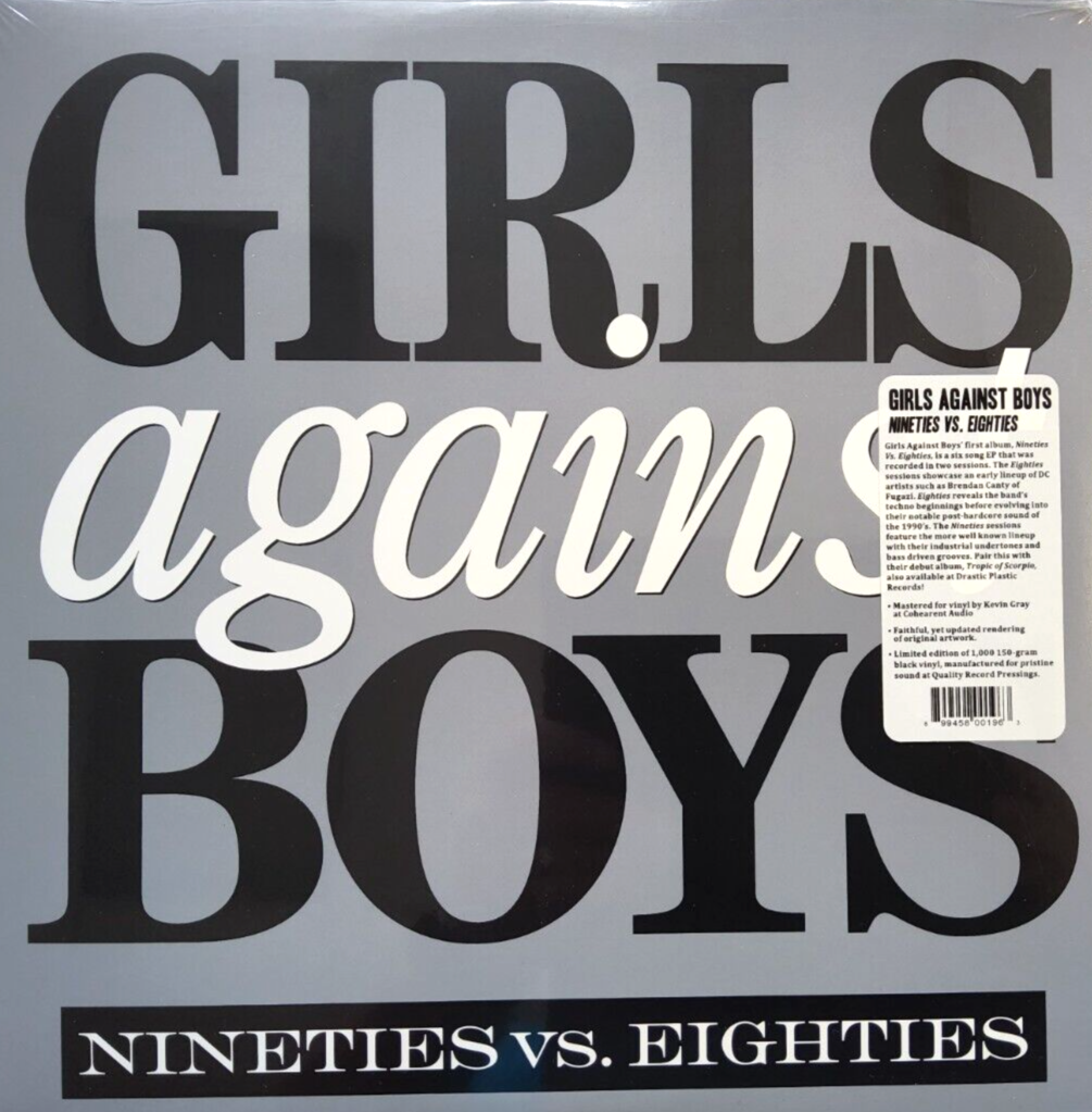 Girls Against Boys Nineties Vs. Eighties LP Album vinyl record 1990 Compilation 