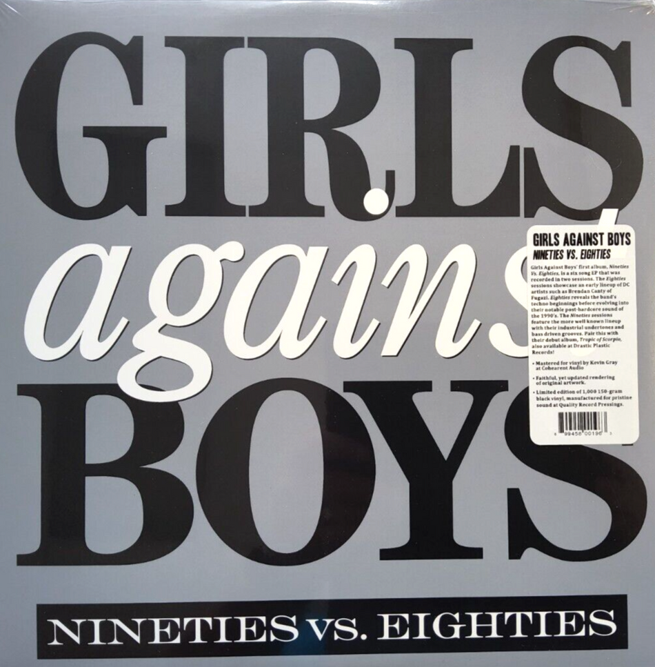 Girls Against Boys Nineties Vs. Eighties LP Album vinyl record 1990 Compilation 