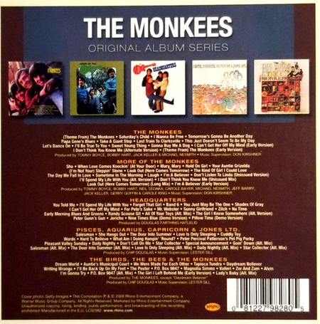 The Monkees Original Album Classics CD Boxset 5 Disc Set on Rhino 2011 reissue