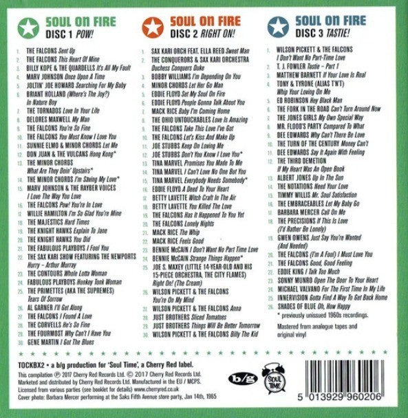Soul On Fire The Detroit Soul Story 1957-1977 3 x CD compilation boxset V/A