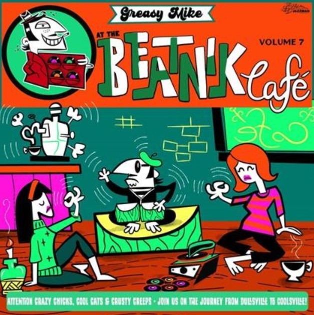 Greasy Mike At The Beatnik Cafe LP Album vinyl record compilation on Jazzman