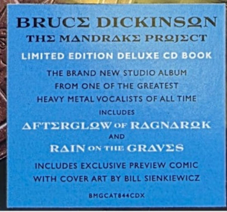 Bruce Dickinson The Mandrake Project Limited Edition Deluxe CD Album 2024 on BMG