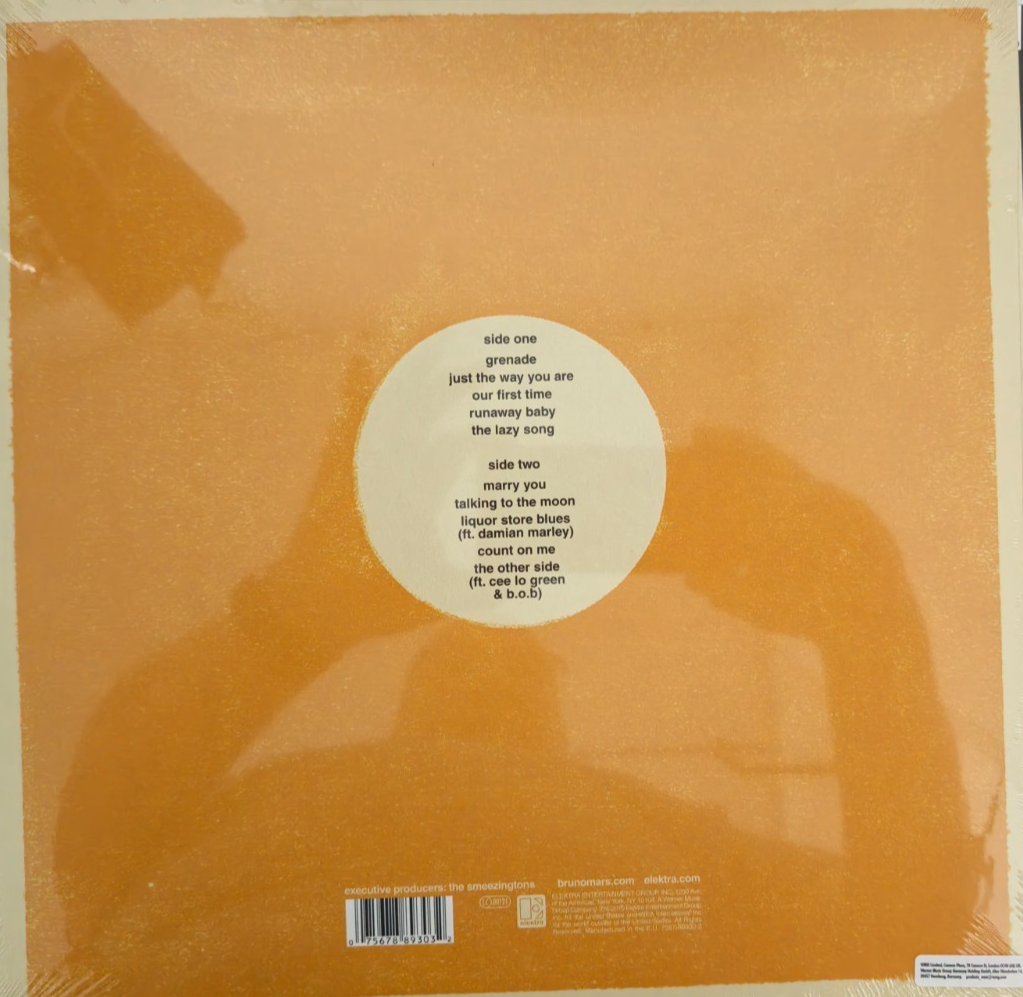 Bruno Mars Doo-Wops & Hooligans LP Album vinyl record  2010 on Elektra