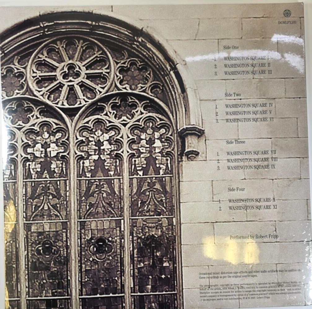 Robert Fripp Washington Square Church LP Album vinyl record 200g 2022
