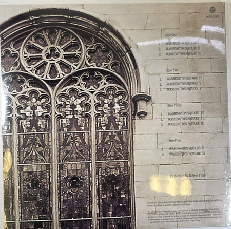 Robert Fripp Washington Square Church LP Album vinyl record 200g 2022