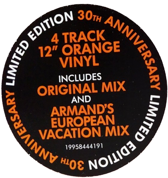Faithless – Insomnia 12" vinyl record limited orange 2026 reissue on Cheeky