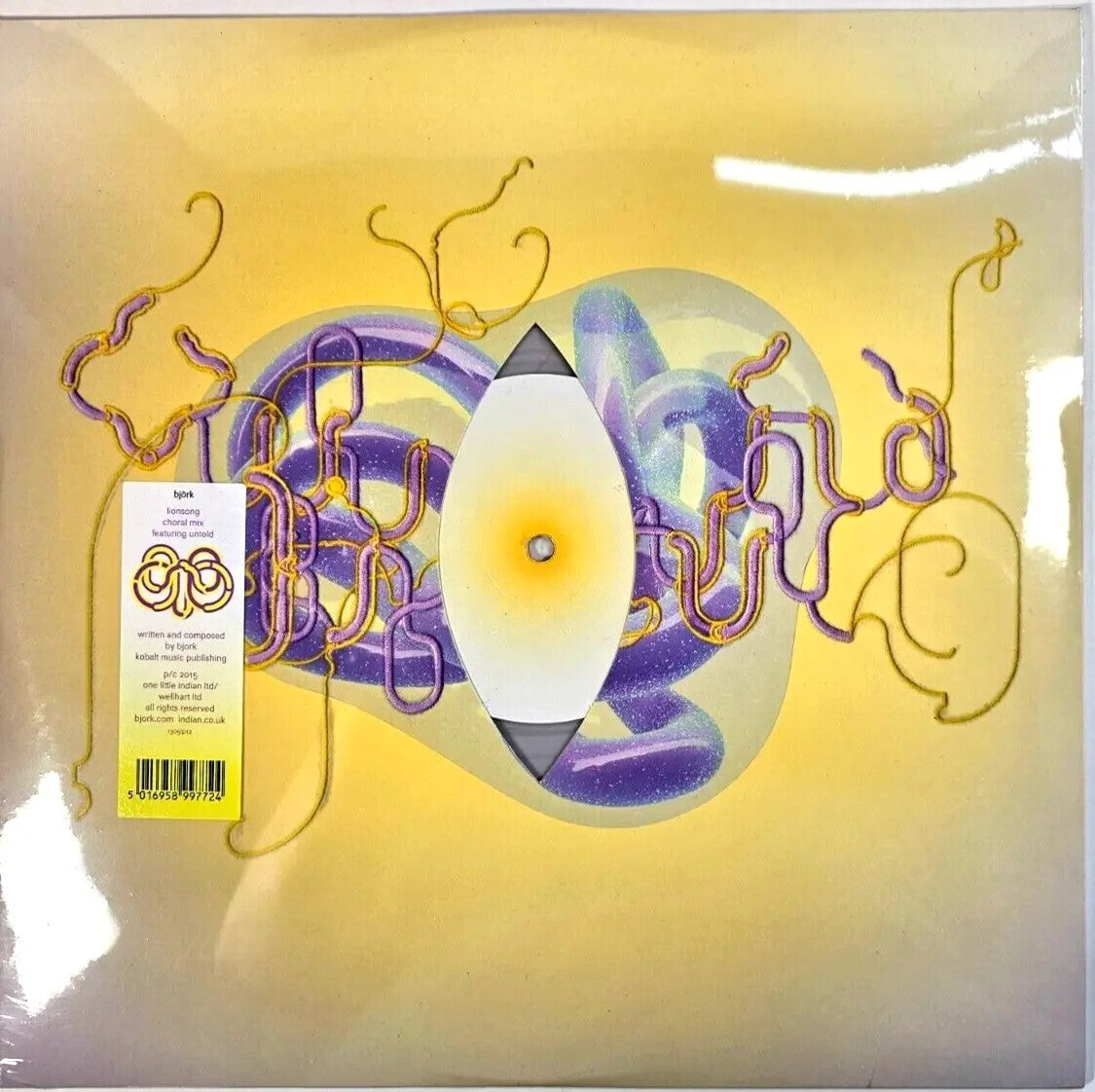 Bjork Lionsong 12" vinyl record limited clear etched single sided new 2015