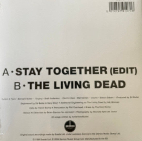 Suede Stay Together 7" Vinyl recird limited Picture Disc RSD 2024 on Demon