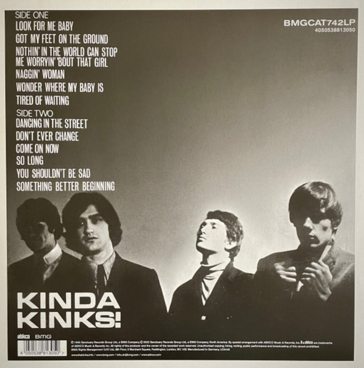 The Kinks Kinda Kinks Vinyl LP